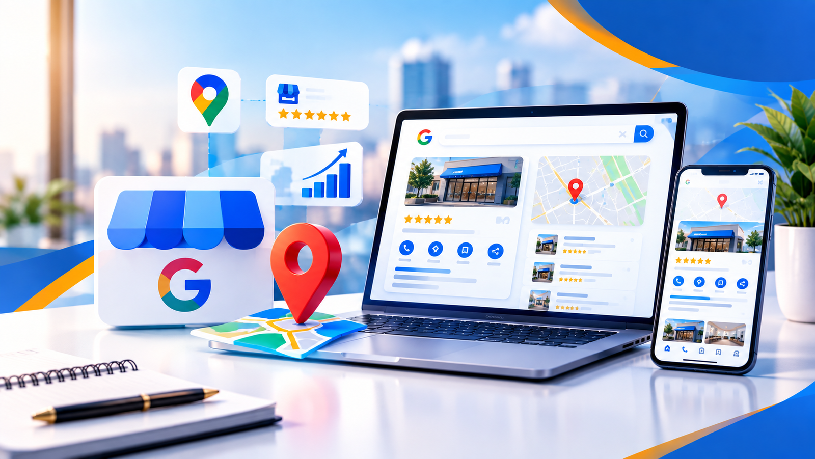 Google My Business management and local search visibility